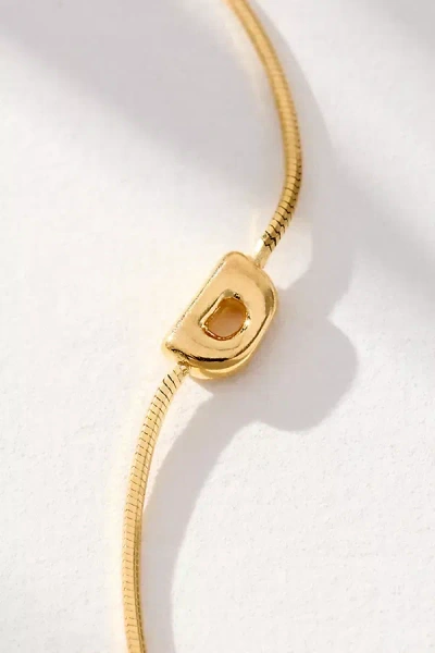 By Anthropologie Barely There Bubble Monogram Necklace