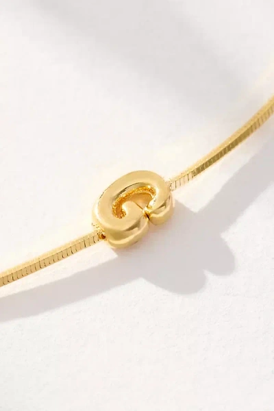 By Anthropologie Barely There Bubble Monogram Necklace
