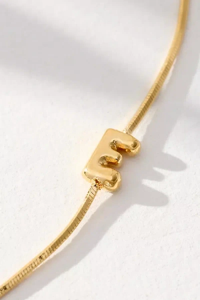 By Anthropologie Barely There Bubble Monogram Necklace