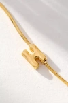 By Anthropologie Barely There Bubble Monogram Necklace