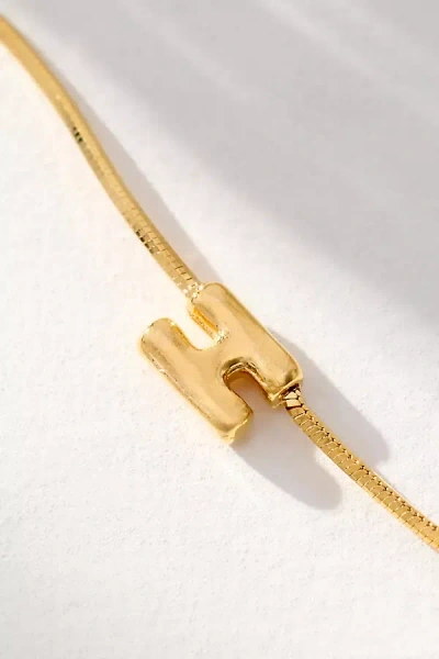 By Anthropologie Barely There Bubble Monogram Necklace