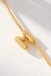 By Anthropologie Barely There Bubble Monogram Necklace