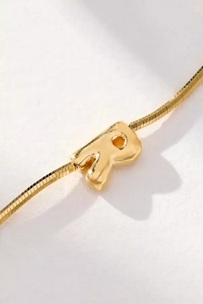 By Anthropologie Barely There Bubble Monogram Necklace