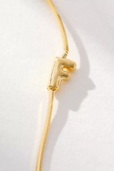 By Anthropologie Barely There Bubble Monogram Necklace