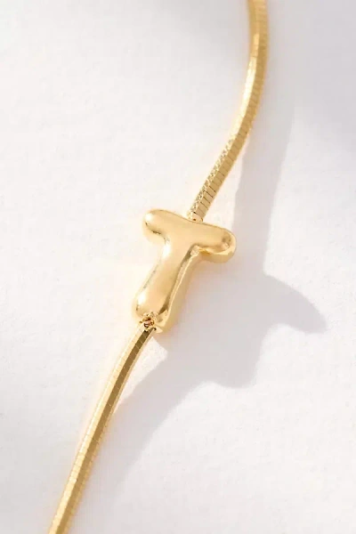 By Anthropologie Barely There Bubble Monogram Necklace