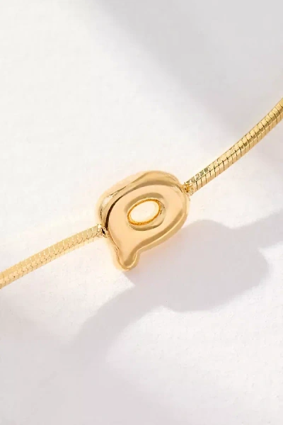 By Anthropologie Barely There Bubble Monogram Necklace