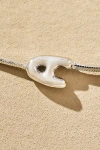 By Anthropologie Barely There Bubble Monogram Necklace In Metallic