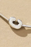 By Anthropologie Barely There Bubble Monogram Necklace In Metallic