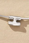 By Anthropologie Barely There Bubble Monogram Necklace In Metallic