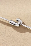 By Anthropologie Barely There Bubble Monogram Necklace In Metallic
