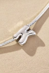 By Anthropologie Barely There Bubble Monogram Necklace In Metallic