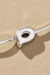 By Anthropologie Barely There Bubble Monogram Necklace In Metallic