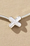 By Anthropologie Barely There Bubble Monogram Necklace In Metallic