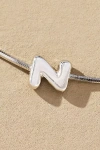 By Anthropologie Barely There Bubble Monogram Necklace In Metallic
