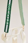 By Anthropologie Beaded Bag Strap In Green