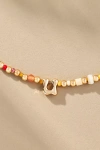 By Anthropologie Beaded Bubble Letter Lowercase Monogram Necklace In Alphabet