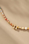 By Anthropologie Beaded Bubble Letter Lowercase Monogram Necklace In Alphabet