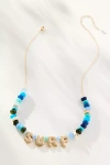 By Anthropologie Beaded Bubble-letter Necklace