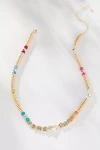 By Anthropologie Beaded Bubble-letter Necklace