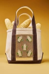 By Anthropologie Beaded Canvas Tote In Brown