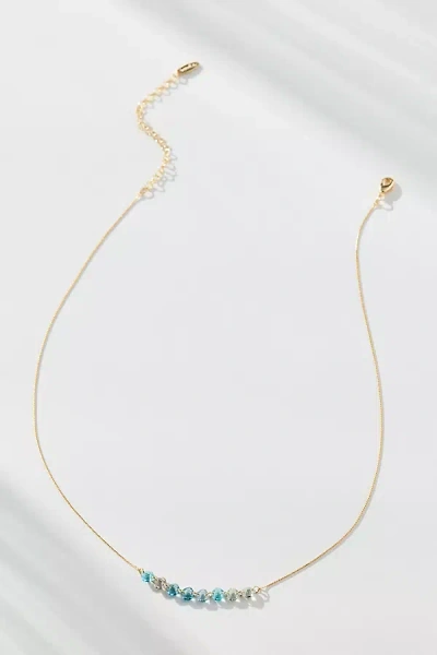 By Anthropologie Beaded Chain Necklace In Gold
