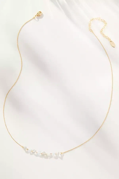 By Anthropologie Beaded Chain Necklace In Gold