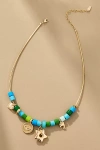 By Anthropologie Beaded Charm Necklace