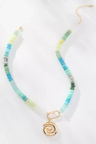By Anthropologie Beaded Charm Necklace