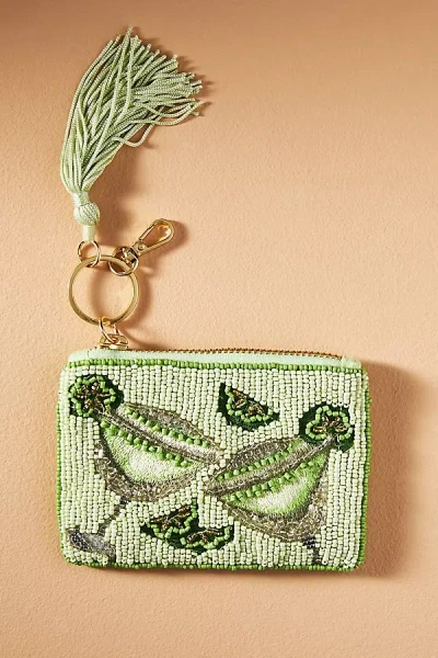By Anthropologie Beaded Coin Purse: Summer Edition In Red