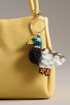 By Anthropologie Beaded Duck Bag Charm In Blue