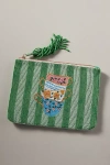 By Anthropologie The Fiona Large Beaded Pouch In Green