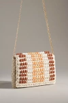 By Anthropologie Beaded Foldover Clutch In Multicolor