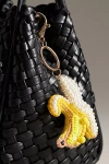 By Anthropologie Beaded Fruit Bag Charm In Gold
