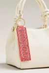 By Anthropologie Beaded Game Day Bag Charm In Pink