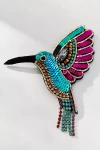By Anthropologie Beaded Garden Brooch In Multi