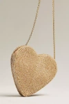 By Anthropologie Beaded Icon Crossbody Bag In Gold