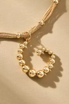 By Anthropologie Beaded Letter Monogram Necklace