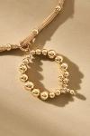 By Anthropologie Beaded Letter Monogram Necklace