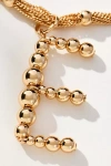 By Anthropologie Beaded Letter Monogram Necklace In Alphabet
