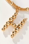 By Anthropologie Beaded Letter Monogram Necklace In Alphabet