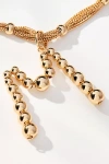 By Anthropologie Beaded Letter Monogram Necklace In Alphabet