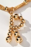 By Anthropologie Beaded Letter Monogram Necklace In Alphabet
