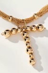By Anthropologie Beaded Letter Monogram Necklace In Alphabet