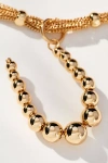 By Anthropologie Beaded Letter Monogram Necklace In Alphabet
