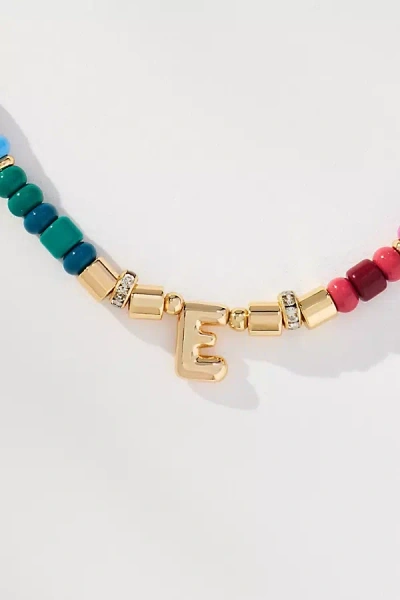 By Anthropologie Beaded Monogram Necklace