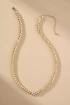 By Anthropologie Beaded Monogram Necklace In Alphabet