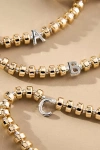 By Anthropologie Beaded Monogram Necklace In Alphabet