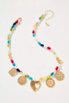 By Anthropologie Beaded Multi Charm Necklace