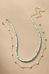 By Anthropologie Beaded Soleil Necklaces, Set Of 2
