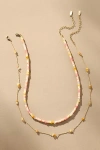 By Anthropologie Beaded Soleil Necklaces, Set Of 2